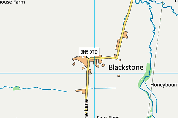 BN5 9TD map - OS VectorMap District (Ordnance Survey)