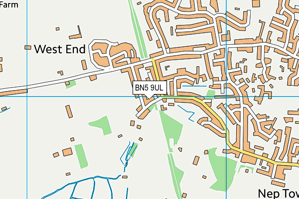 BN5 9UL map - OS VectorMap District (Ordnance Survey)