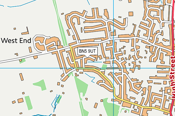 BN5 9UT map - OS VectorMap District (Ordnance Survey)