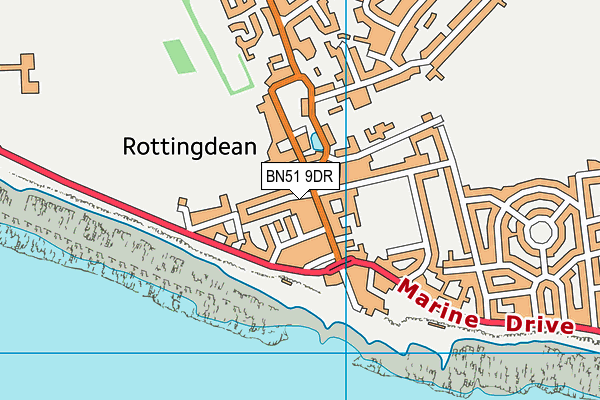 BN51 9DR map - OS VectorMap District (Ordnance Survey)
