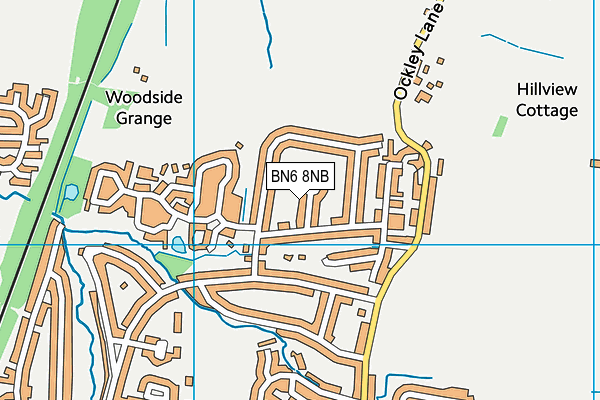 BN6 8NB map - OS VectorMap District (Ordnance Survey)