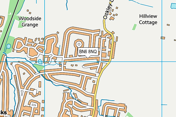 BN6 8NQ map - OS VectorMap District (Ordnance Survey)