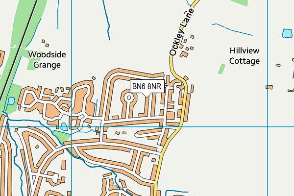 BN6 8NR map - OS VectorMap District (Ordnance Survey)