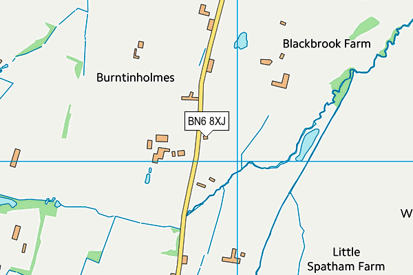 Mid Sussex Golf Club map (BN6 8XJ) - OS VectorMap District (Ordnance Survey)