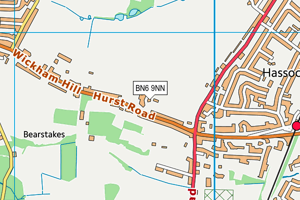 BN6 9NN map - OS VectorMap District (Ordnance Survey)