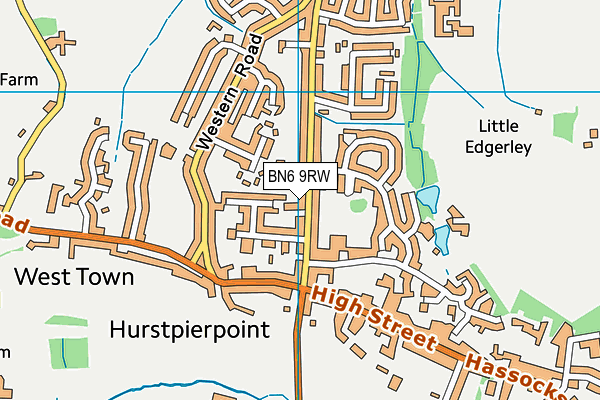 Map of SUSSEX HOUSE (HURSTPIERPOINT) MANAGEMENT COMPANY LTD at district scale