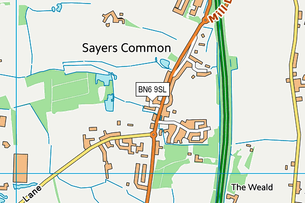 Map of ROUND THE BEND DRIVING SCHOOL SUSSEX LIMITED at district scale