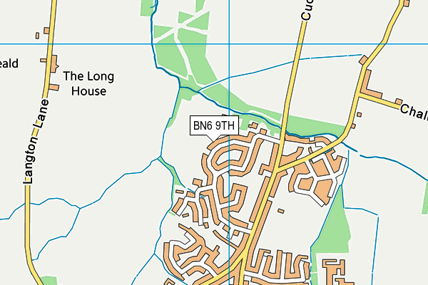 Court Bushes Recreation Ground map (BN6 9TH) - OS VectorMap District (Ordnance Survey)