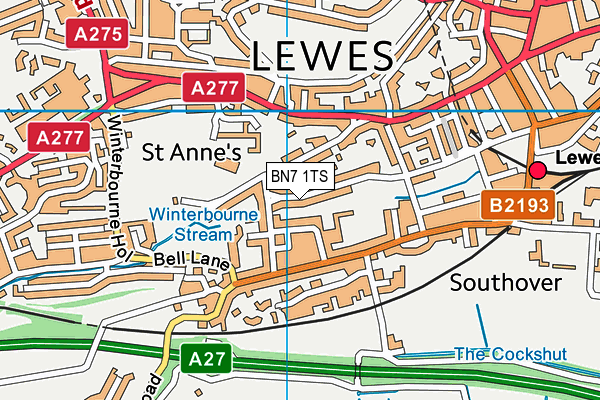 Map of WINTERBOURNE MEWS (RESIDENTS) LIMITED at district scale
