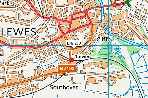 Map of LEWES TAXIS LTD at district scale