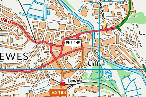 Map of BACK IN MOTION (LEWES) LTD at district scale