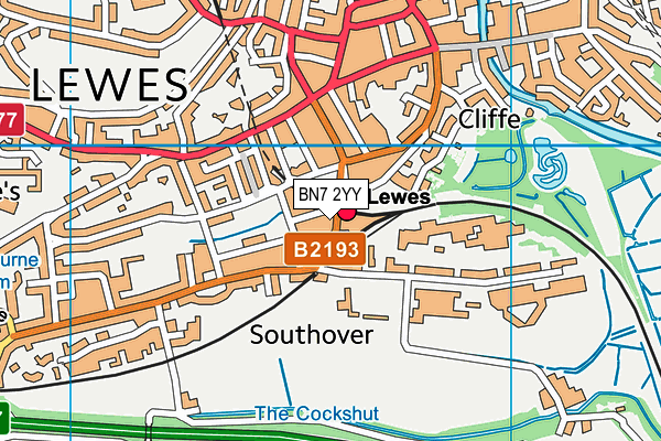 Map of HAIR MECHANICS (LEWES) LTD at district scale