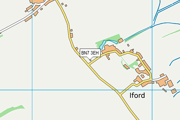 BN7 3EH map - OS VectorMap District (Ordnance Survey)