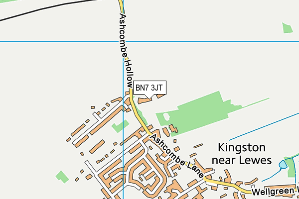 BN7 3JT map - OS VectorMap District (Ordnance Survey)
