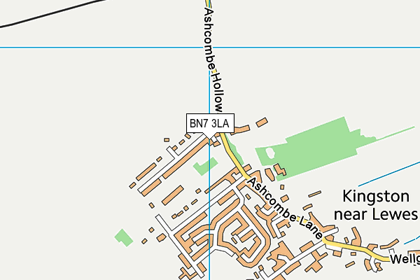 BN7 3LA map - OS VectorMap District (Ordnance Survey)