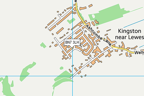 BN7 3LH map - OS VectorMap District (Ordnance Survey)