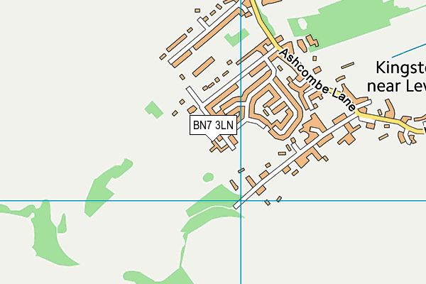 Kingston Community Pavilion map (BN7 3LN) - OS VectorMap District (Ordnance Survey)