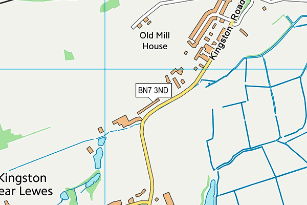 BN7 3ND map - OS VectorMap District (Ordnance Survey)