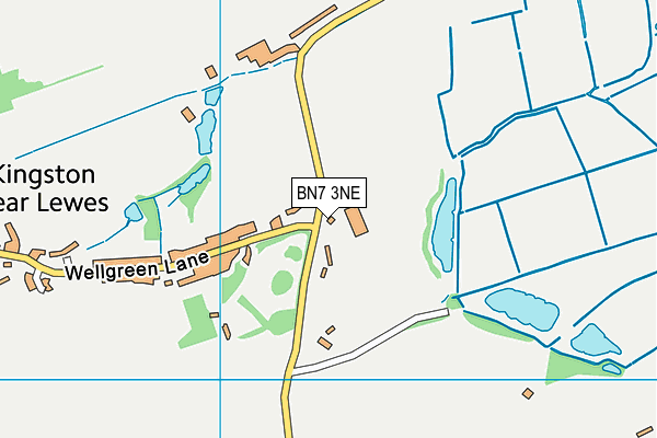 BN7 3NE map - OS VectorMap District (Ordnance Survey)