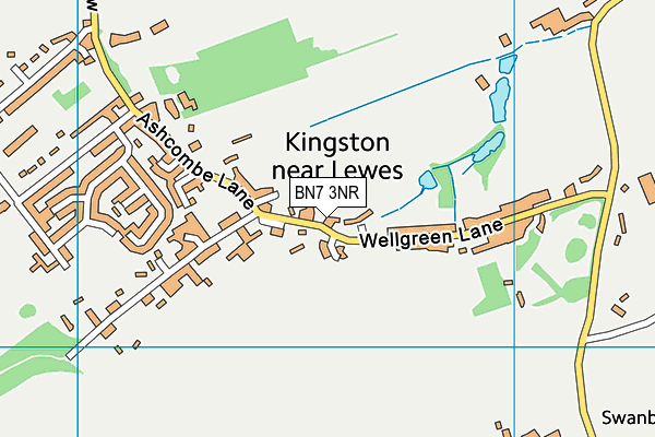 Iford and Kingston Church of England Primary School map (BN7 3NR) - OS VectorMap District (Ordnance Survey)
