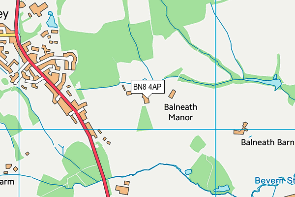 BN8 4AP map - OS VectorMap District (Ordnance Survey)