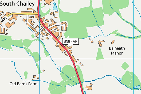 BN8 4AR map - OS VectorMap District (Ordnance Survey)