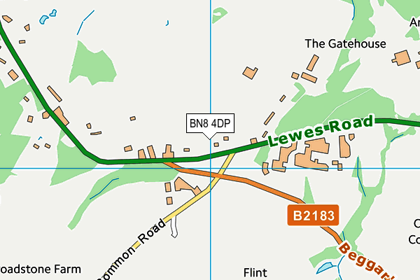 BN8 4DP map - OS VectorMap District (Ordnance Survey)