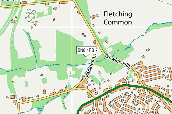 BN8 4FB map - OS VectorMap District (Ordnance Survey)