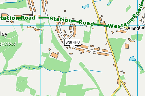 BN8 4HU map - OS VectorMap District (Ordnance Survey)