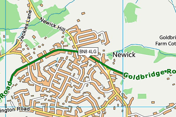BN8 4LG map - OS VectorMap District (Ordnance Survey)