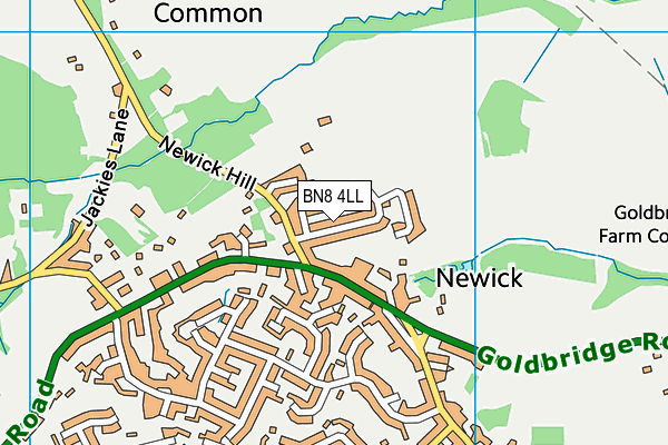 BN8 4LL map - OS VectorMap District (Ordnance Survey)