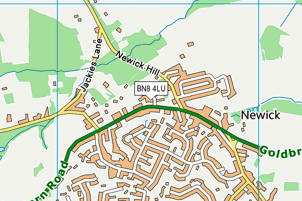 BN8 4LU map - OS VectorMap District (Ordnance Survey)