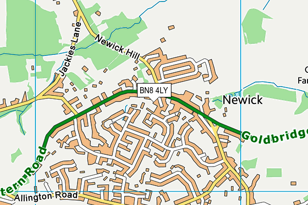 BN8 4LY map - OS VectorMap District (Ordnance Survey)