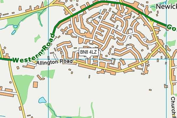 BN8 4LZ map - OS VectorMap District (Ordnance Survey)