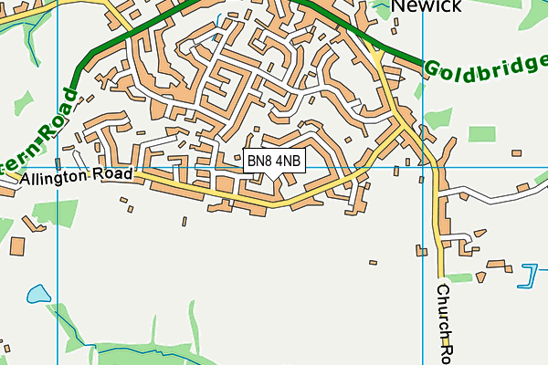 BN8 4NB map - OS VectorMap District (Ordnance Survey)