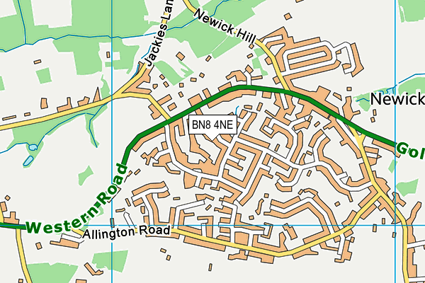 BN8 4NE map - OS VectorMap District (Ordnance Survey)