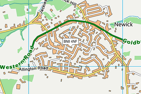 BN8 4NF map - OS VectorMap District (Ordnance Survey)