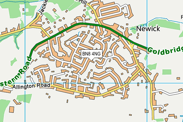 BN8 4NG map - OS VectorMap District (Ordnance Survey)