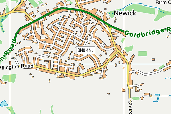 BN8 4NJ map - OS VectorMap District (Ordnance Survey)