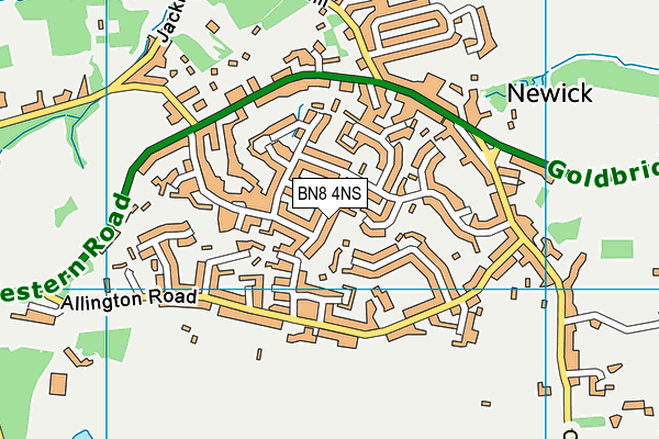 BN8 4NS map - OS VectorMap District (Ordnance Survey)
