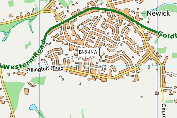BN8 4NW map - OS VectorMap District (Ordnance Survey)