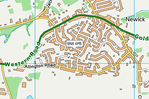 BN8 4PB map - OS VectorMap District (Ordnance Survey)