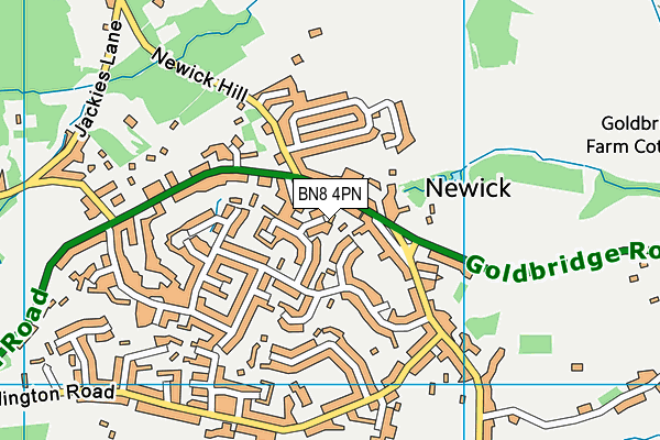 BN8 4PN map - OS VectorMap District (Ordnance Survey)