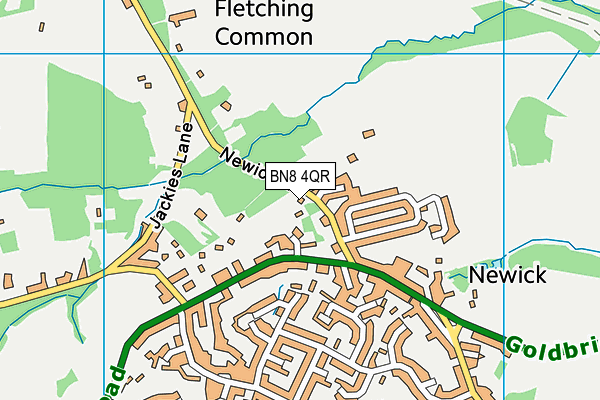 BN8 4QR map - OS VectorMap District (Ordnance Survey)