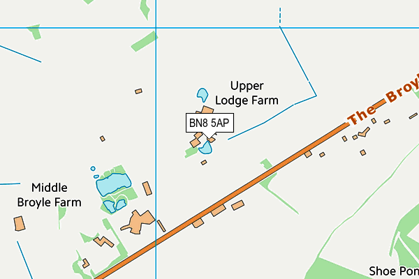 BN8 5AP map - OS VectorMap District (Ordnance Survey)