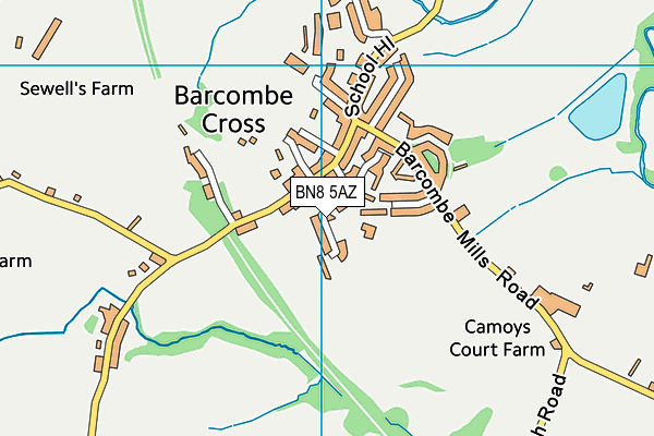 BN8 5AZ map - OS VectorMap District (Ordnance Survey)