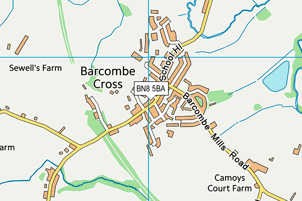 BN8 5BA map - OS VectorMap District (Ordnance Survey)