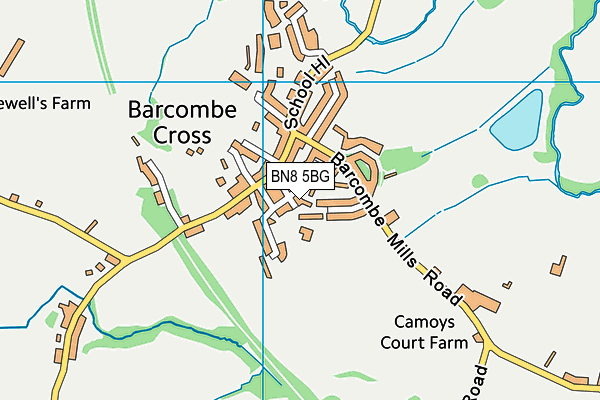 BN8 5BG map - OS VectorMap District (Ordnance Survey)