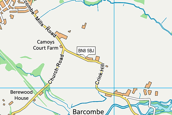 BN8 5BJ map - OS VectorMap District (Ordnance Survey)