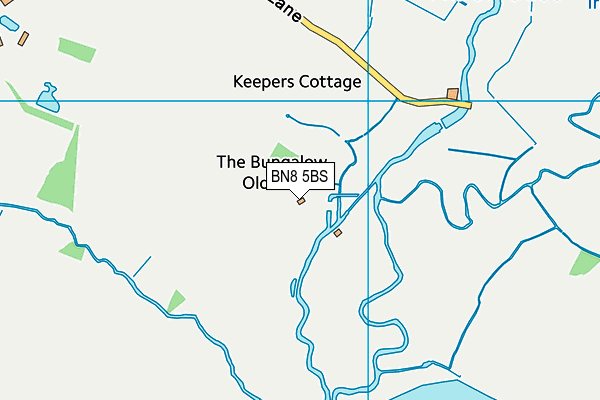 BN8 5BS map - OS VectorMap District (Ordnance Survey)
